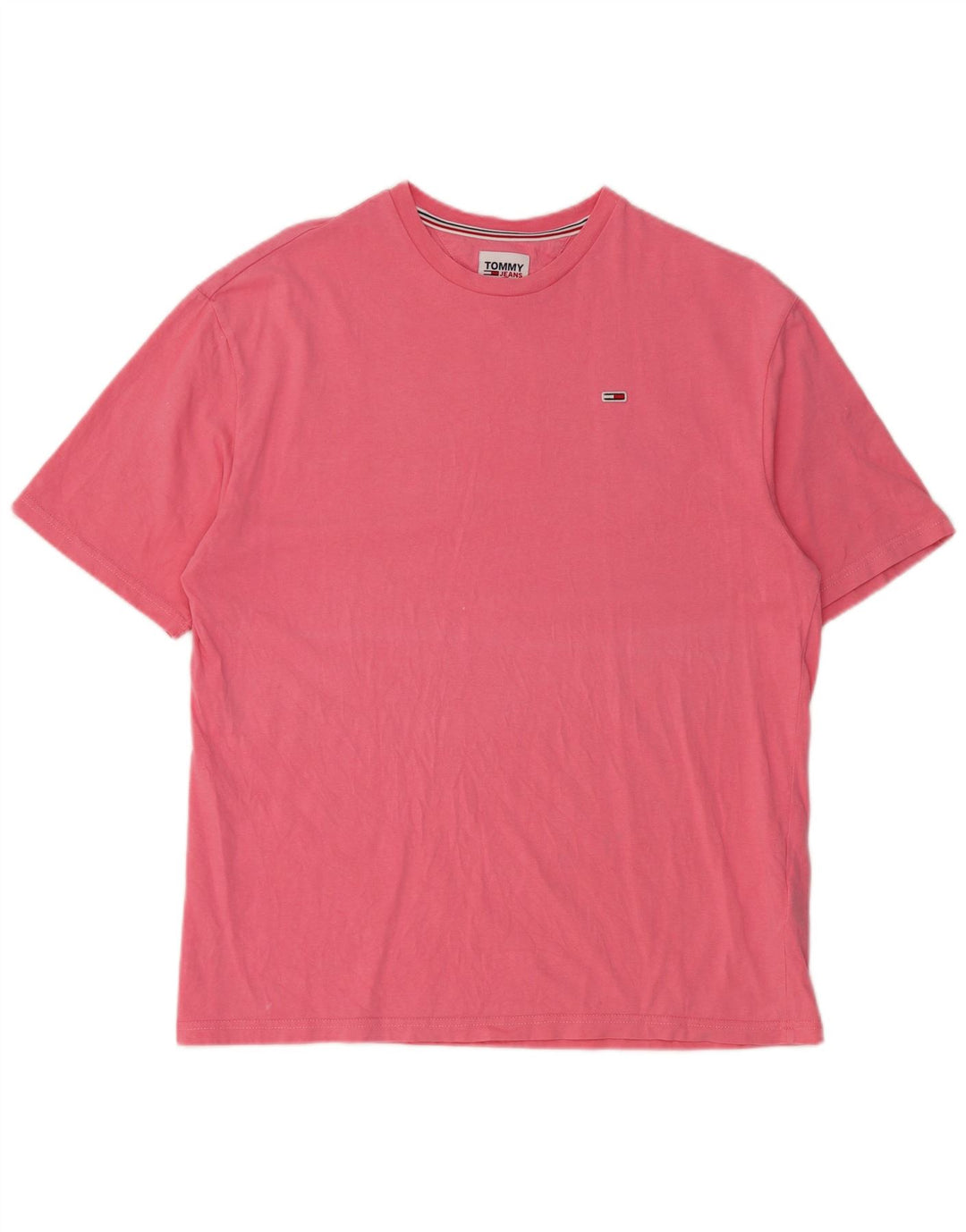 TOMMY HILFIGER T-Shirt Homme Top Petit Rose Coton