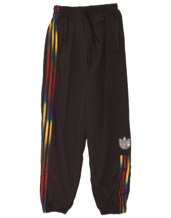 Adidas Pantalon de survêtement graphique pour femme Joggers UK 10 Small Noir
