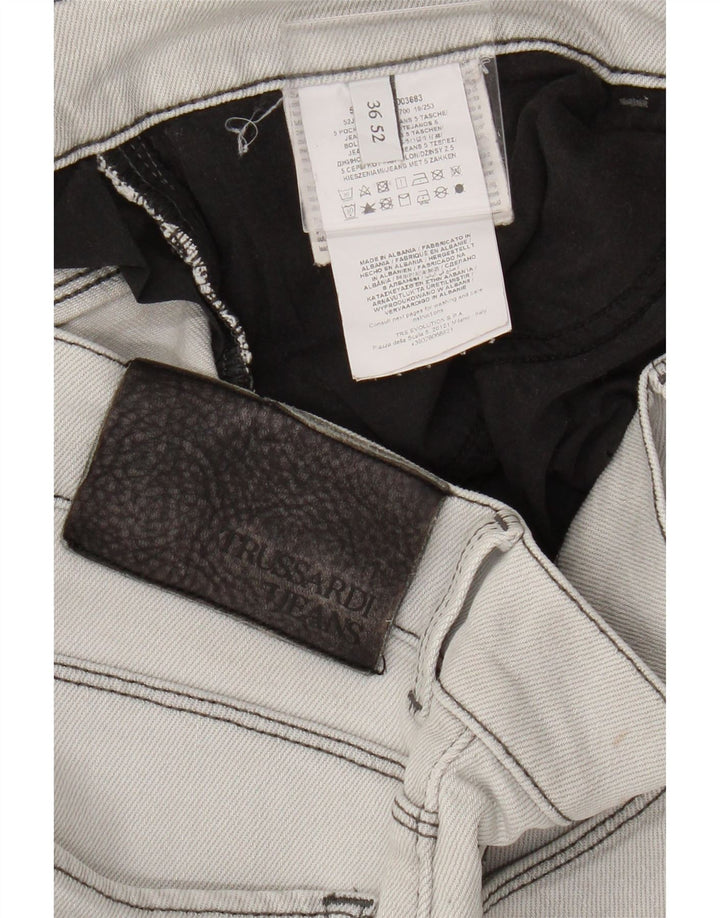 Trussardi Jean Slim W36 L27 Gris Coton Homme