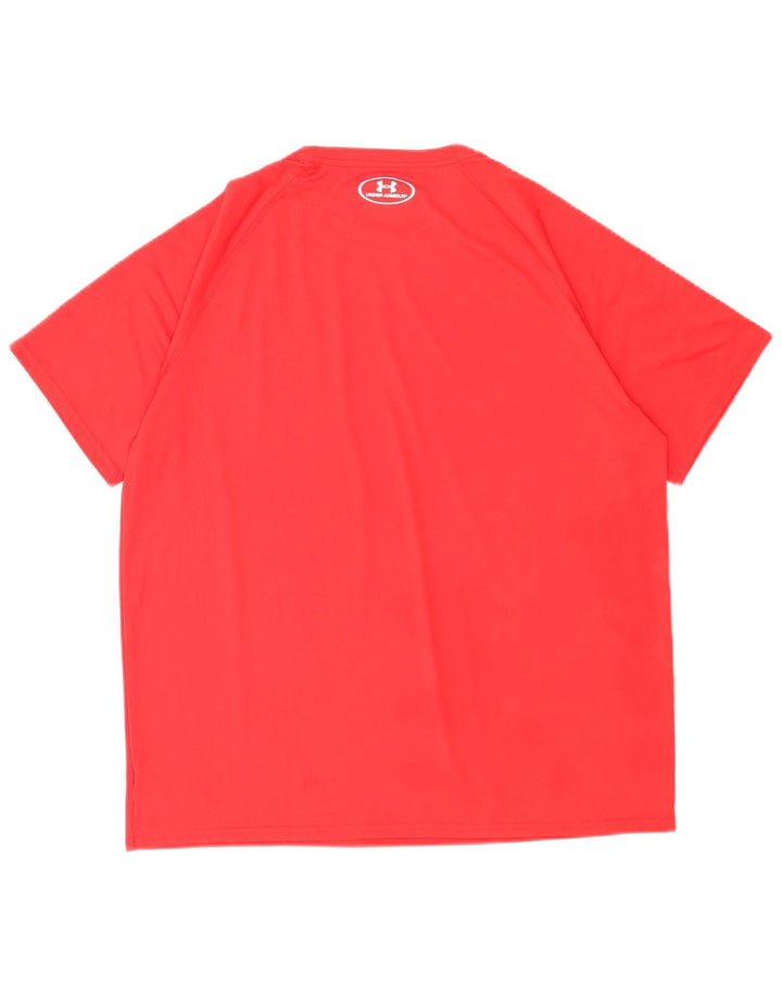 Under Armour Heat Gear T-Shirt Haut Homme Rouge Polyester