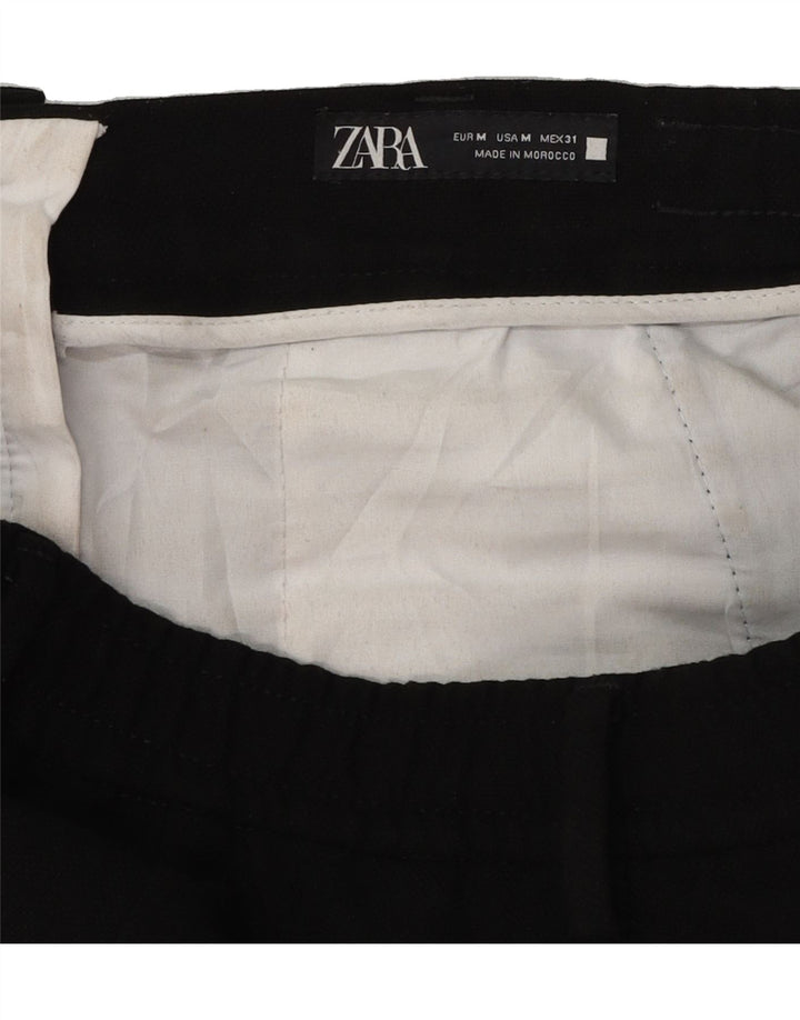 ZARA Womens Slim Chino Trousers Medium W31 L27 Black Vintage Zara and Second-Hand Zara from Messina Hembry 