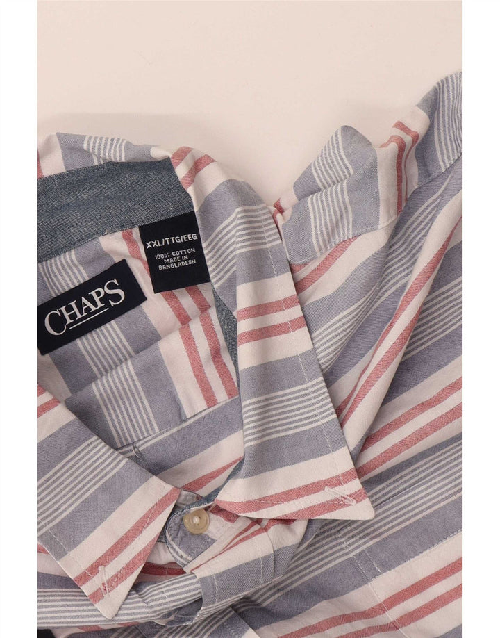 Chaps Chemise à Manches Courtes Homme 2XL Coton Rayé Multicolore