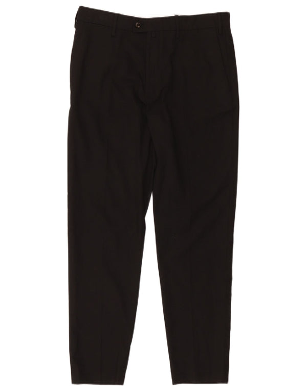 Zara Pantalon de costume slim pour homme EU 40 Medium W31 L27 Noir Polyester