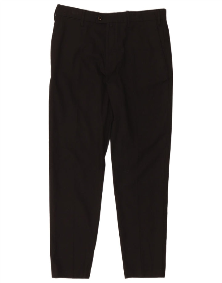 Zara Pantalon de costume slim pour homme EU 40 Medium W31 L27 Noir Polyester