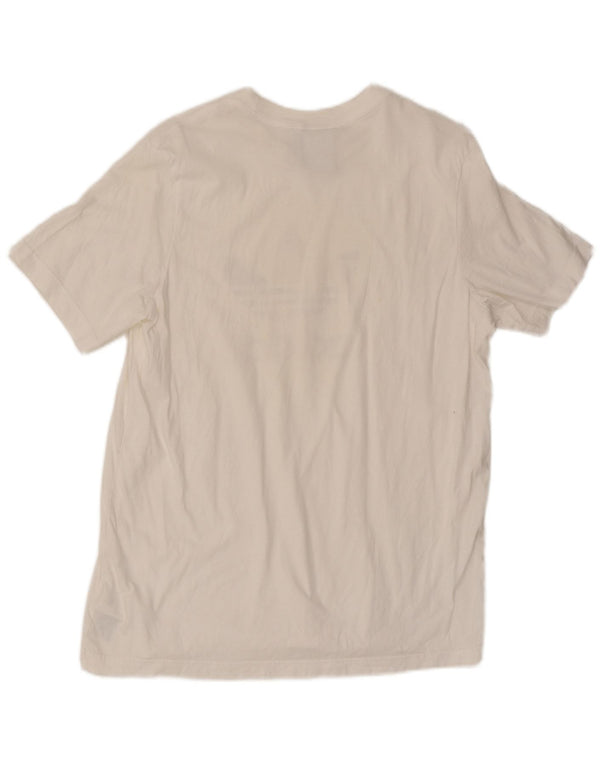 Adidas T-shirt graphique pour hommes, grand, en coton blanc