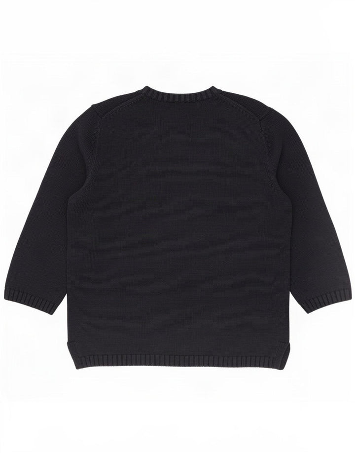 Lands End Pull col bateau pour garçon 10-11 ans Bleu marine moyen