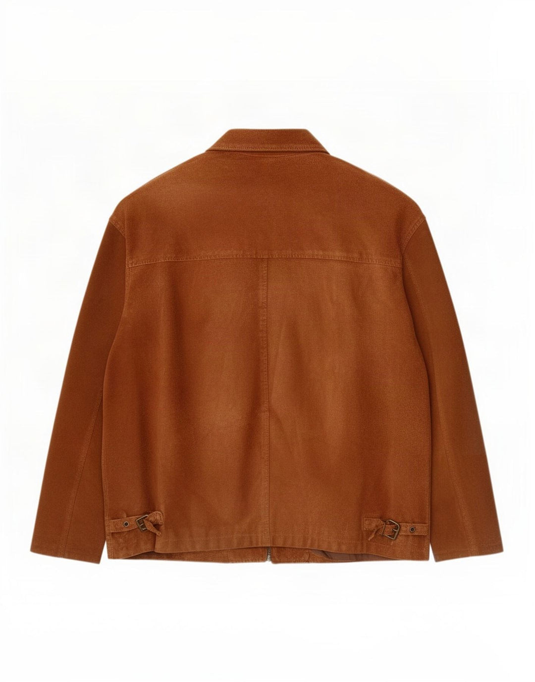 veste en daim homme vintage UK 42 XL cuir marron