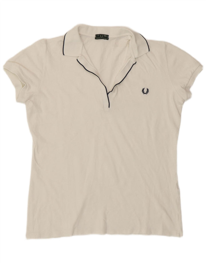 Fred Perry Polo Femme UK 20 2XL Blanc