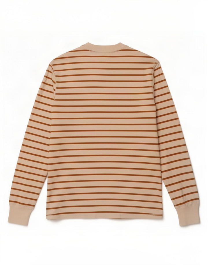 Gap Haut à manches longues pour homme en coton rayé blanc cassé moyen