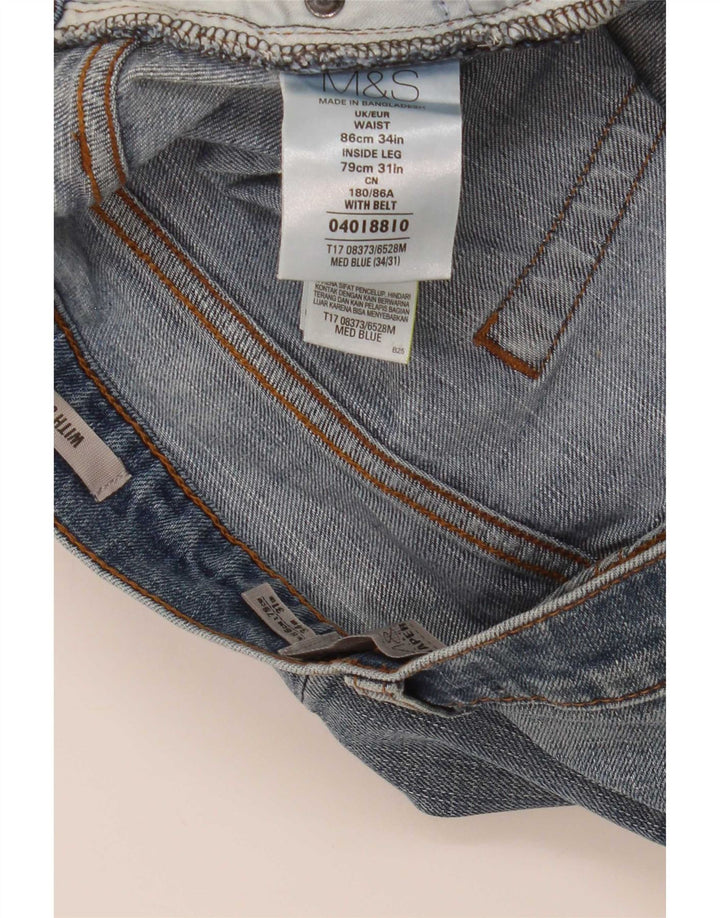 Marks & Spencer Jean fuselé homme W34 L31 bleu coton
