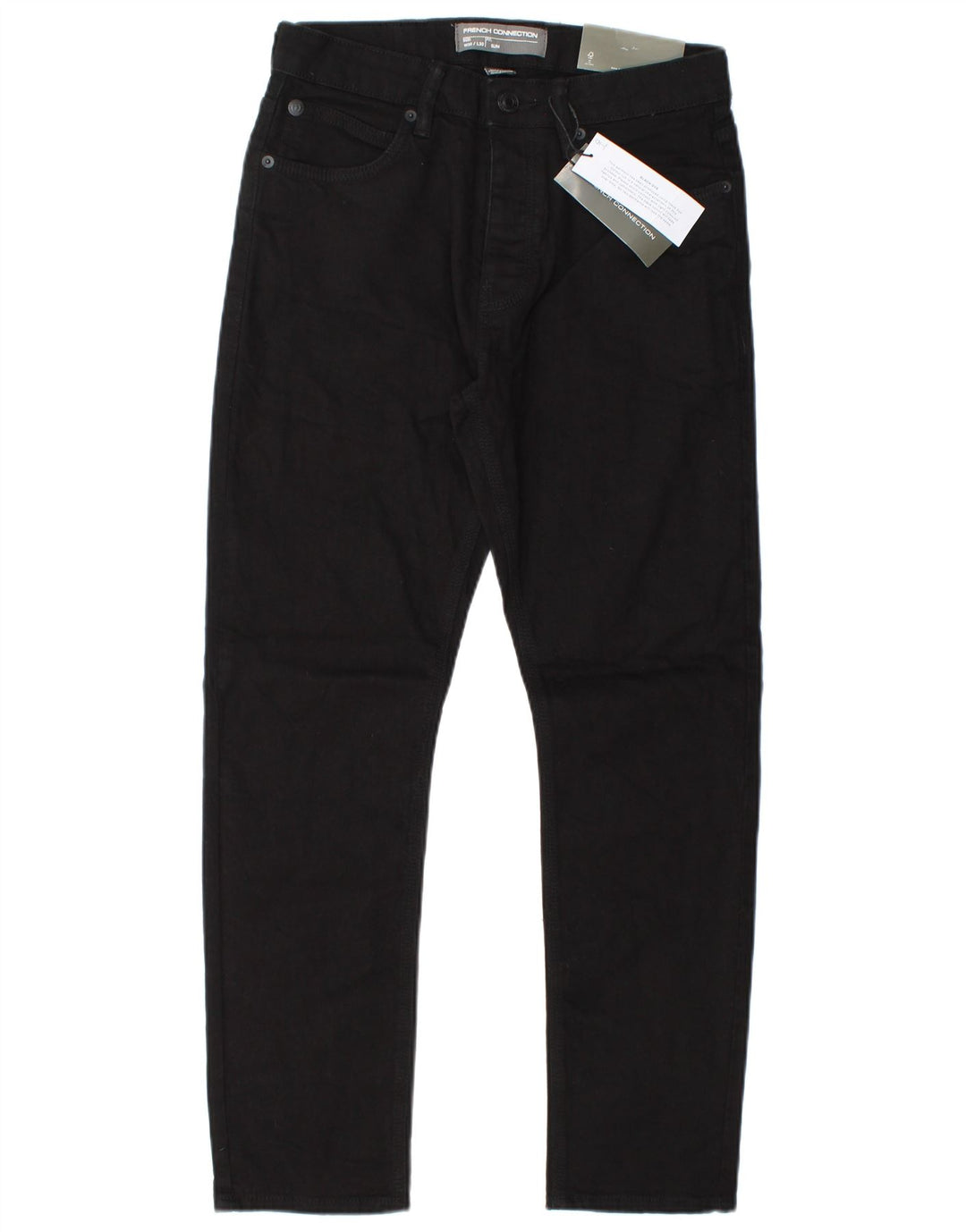 French Connection Jean Slim Homme W30 L30 Noir Coton