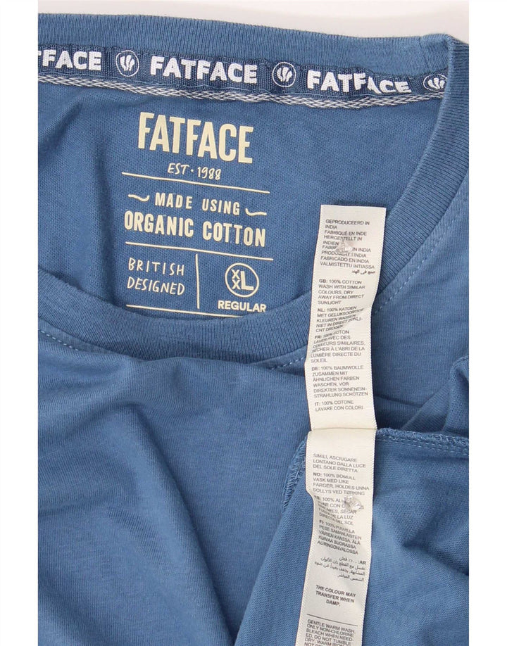 Fat Face T-Shirt Homme Top 2XL Bleu Coton