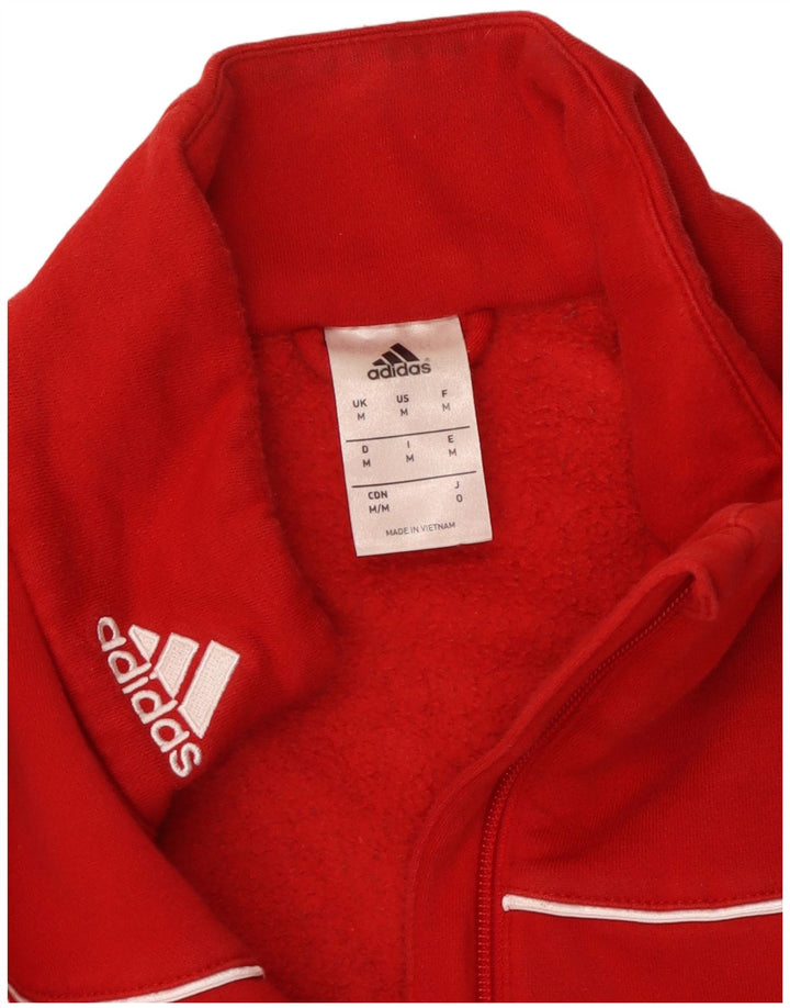 ADIDAS Sweat-shirt à col zippé pour homme Rouge moyen