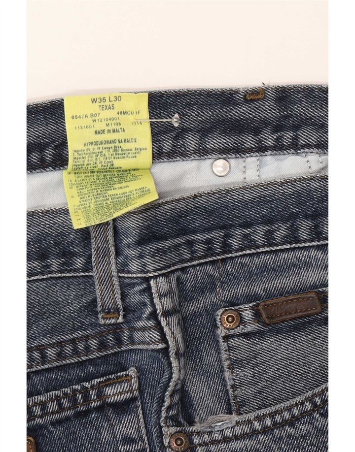 Wrangler Jean Droit Texas Homme W35 L30 Bleu Coton