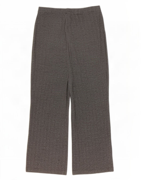 Marks & Spencer Pantalon décontracté à jambe large pour femme W32 L27 Gris
