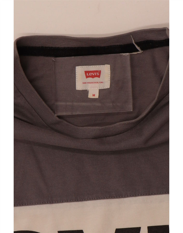 LEVI'S Tee-Shirt Graphique Homme Gris Moyen Colourblock