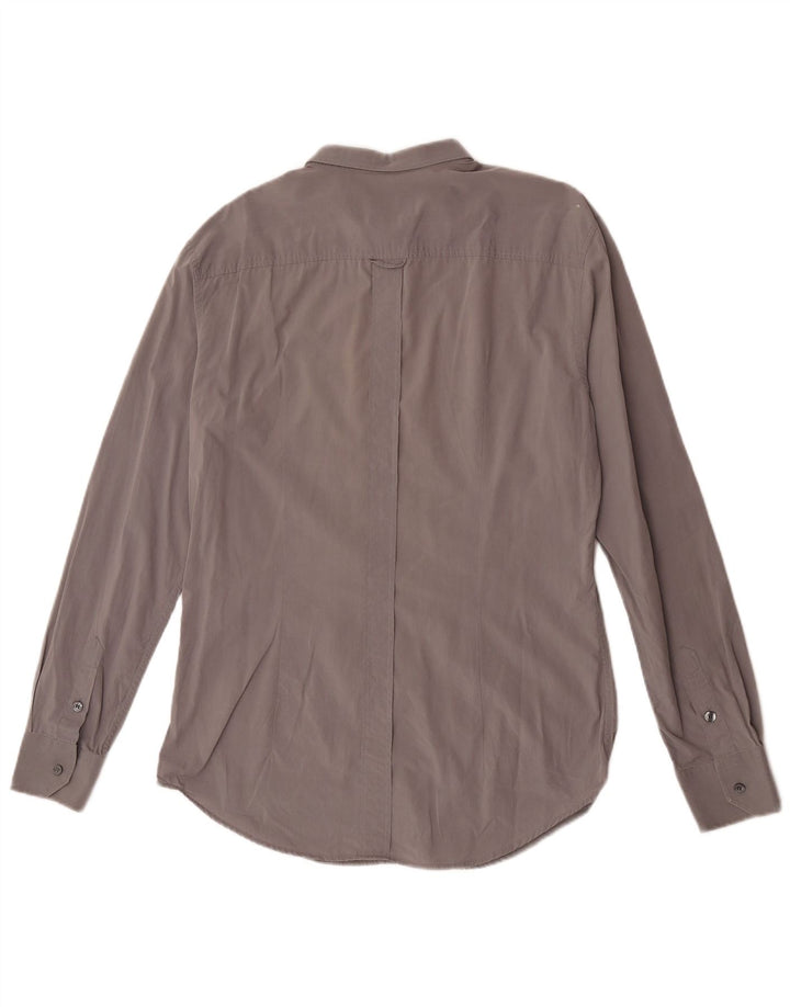 Dolce & Gabbana Chemise Slim Homme IT 52 Grand Coton Gris