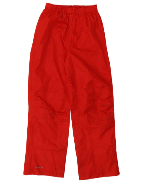 Mountain Warehouse Pantalon imperméable garçon 11-12 ans Rouge Polyester