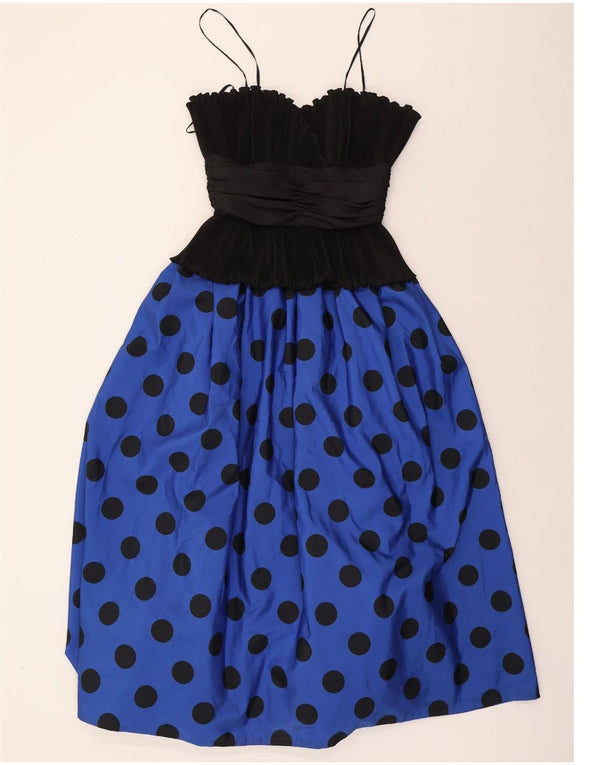 TRINA LEWIS & MARJON COUTURE Womens Maxi Dress UK 14 Medium Blue