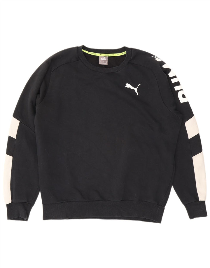 Puma Sweat-Shirt Graphic Homme Noir Colorblock