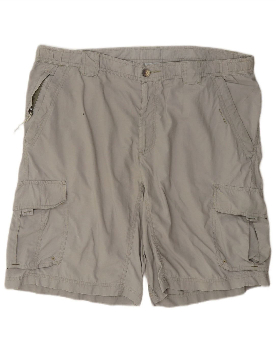 Columbia Short Cargo Titanium Homme Large W36 Gris Polyamide