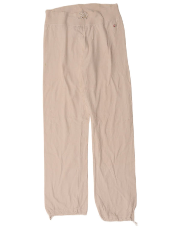 Champion Pantalon de survêtement pour femme Joggers UK 14 Medium Blanc