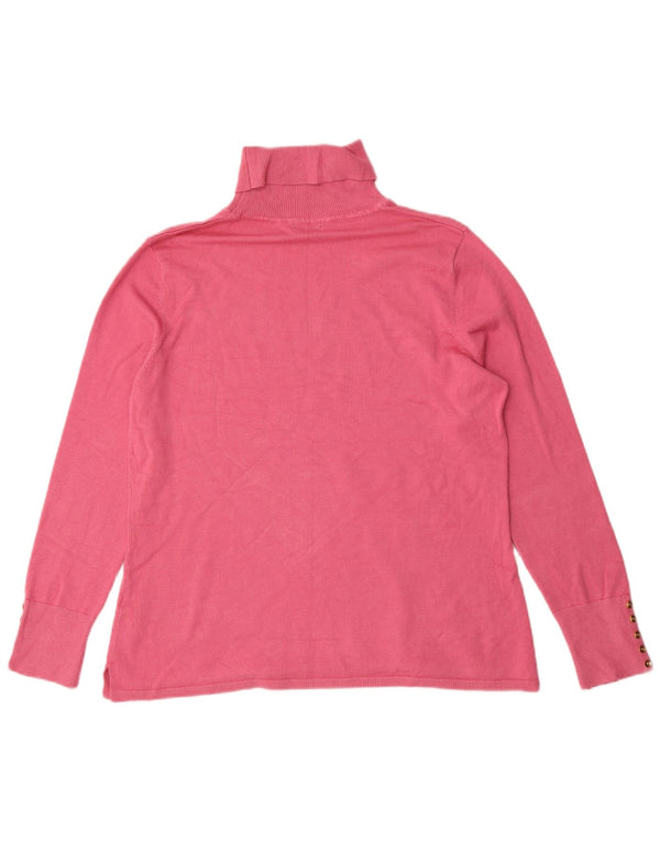 M&Co Pull col roulé pour femme UK 16 Large Viscose Rose