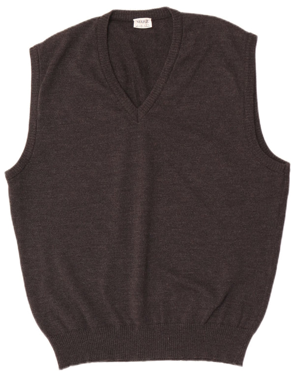Marz Débardeur Homme Gilet EU 54 Large Gris Laine