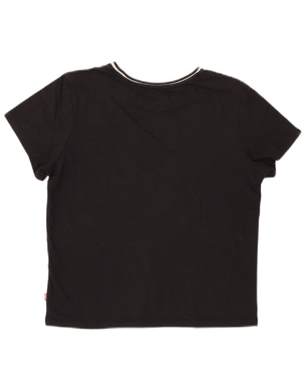 LEVI'S T-Shirt Femme UK 6 XS Noir