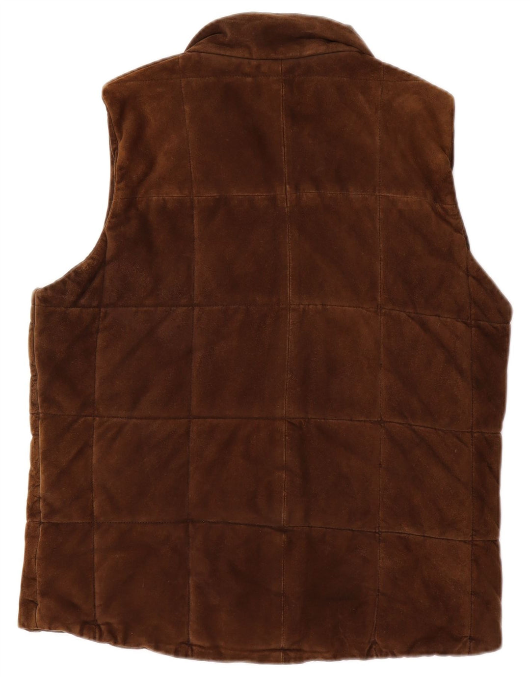 Gant Gilet en daim pour femme UK 14 Cuir marron moyen