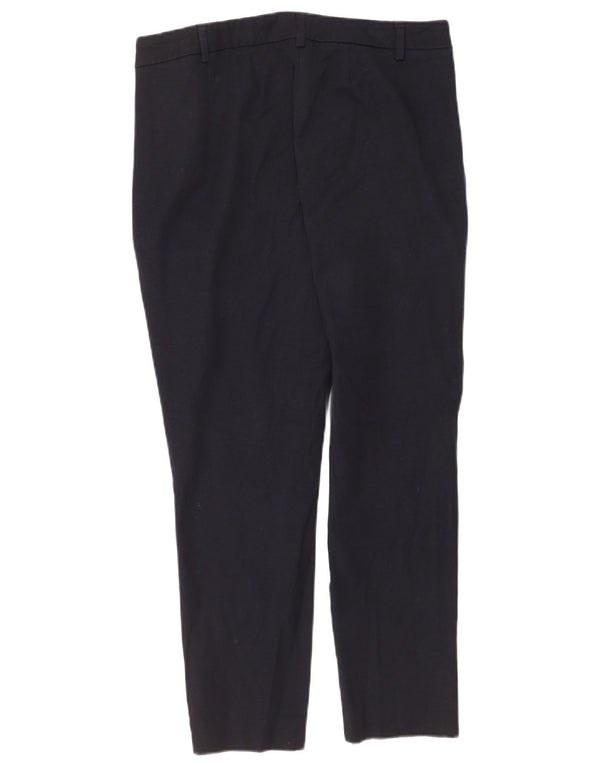 Marks & Spencer Pantalon court pour femme UK 14 Large W34 L26 Bleu marine