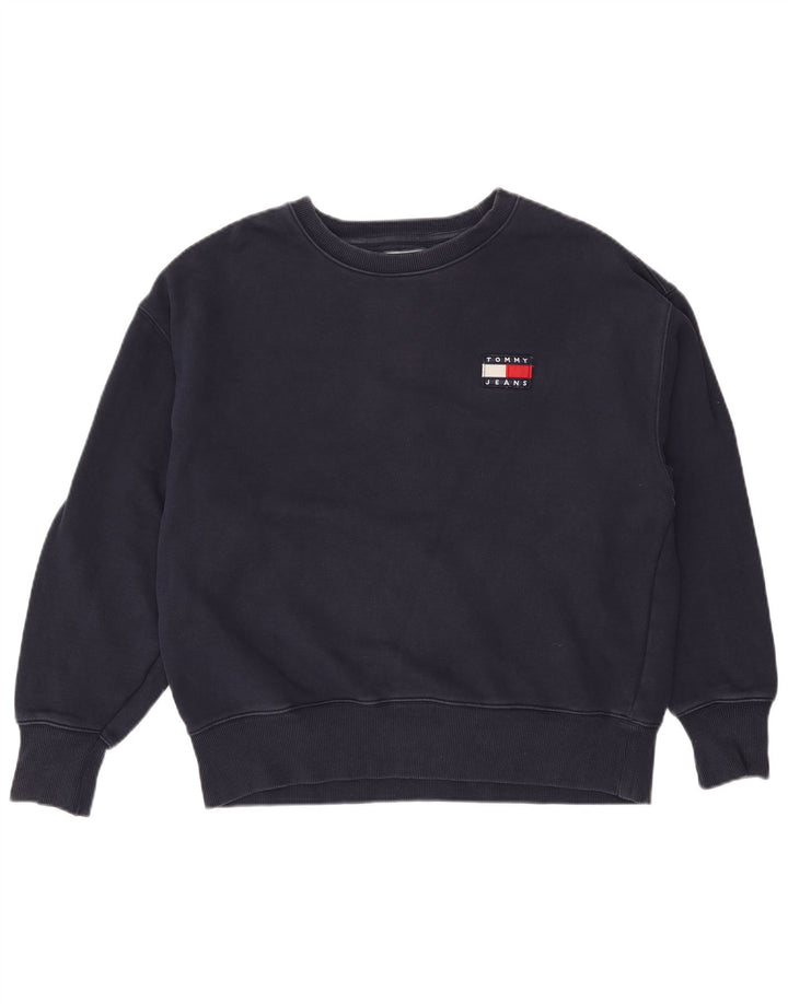 Tommy Hilfiger Sweat-shirt pour homme en coton bleu marine Taille L
