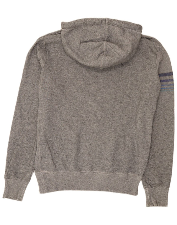 Superdry Pull à Capuche Graphique Homme Gris Moyen Moucheté Coton