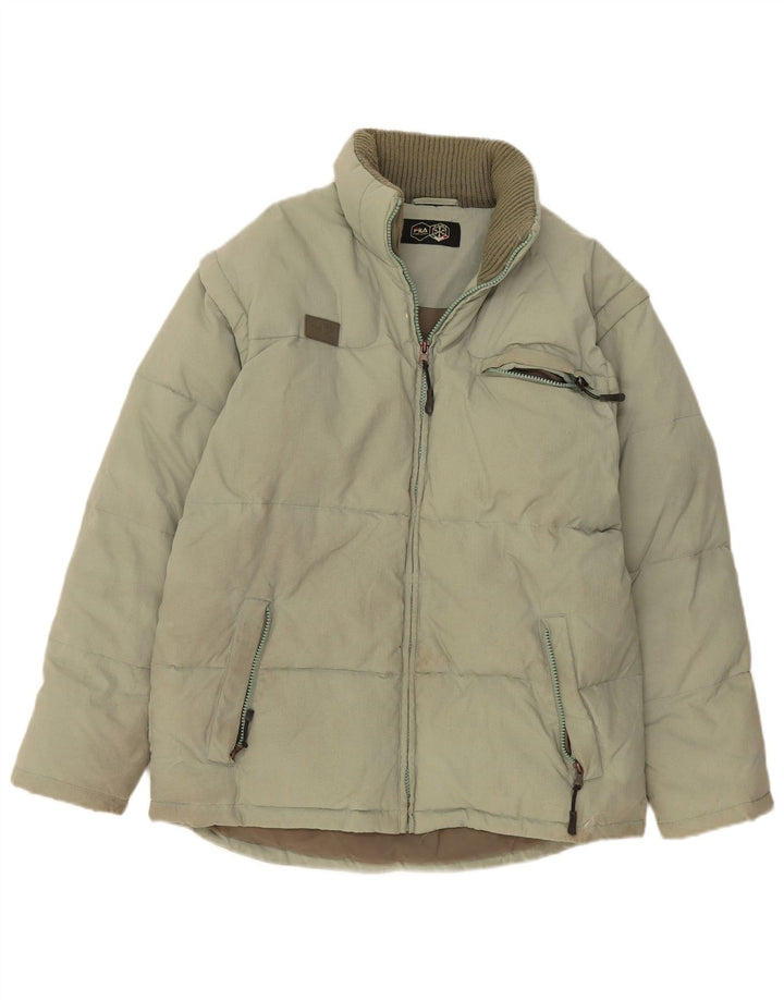 Fila Veste matelassée homme UK 36 Small Vert Polyamide