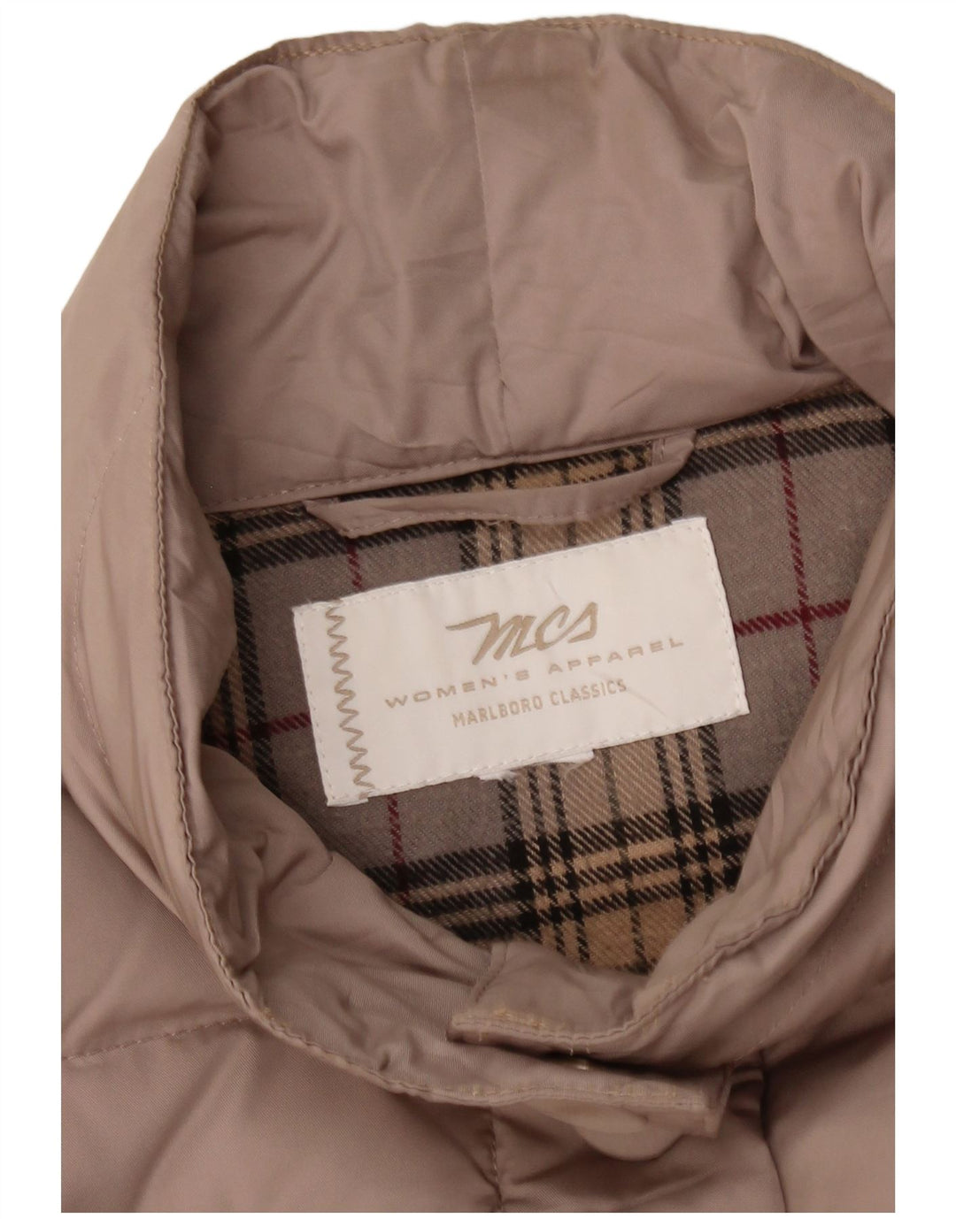 MARLBORO CLASSICS Veste matelassée pour femme UK 16 Large Beige