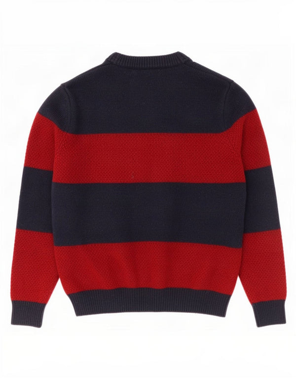 Jack Wills Pull à col rond pour homme en laine rayée bleu marine moyen