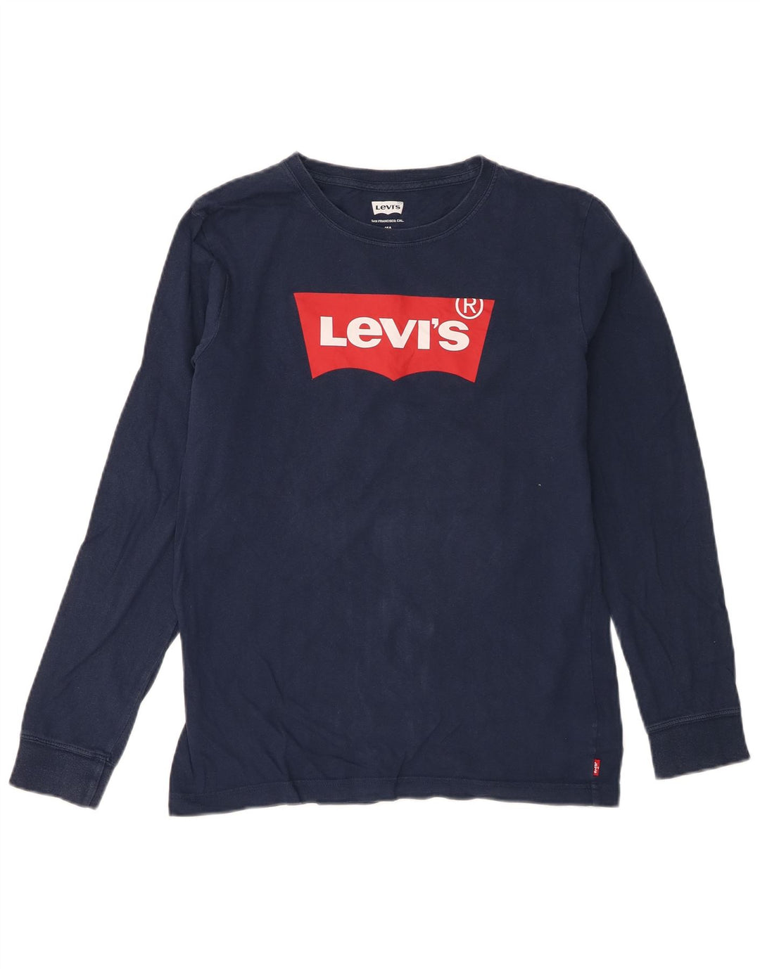 Levi's Haut Graphique Garçon Manches Longues 15-16 ans Bleu Marine Coton