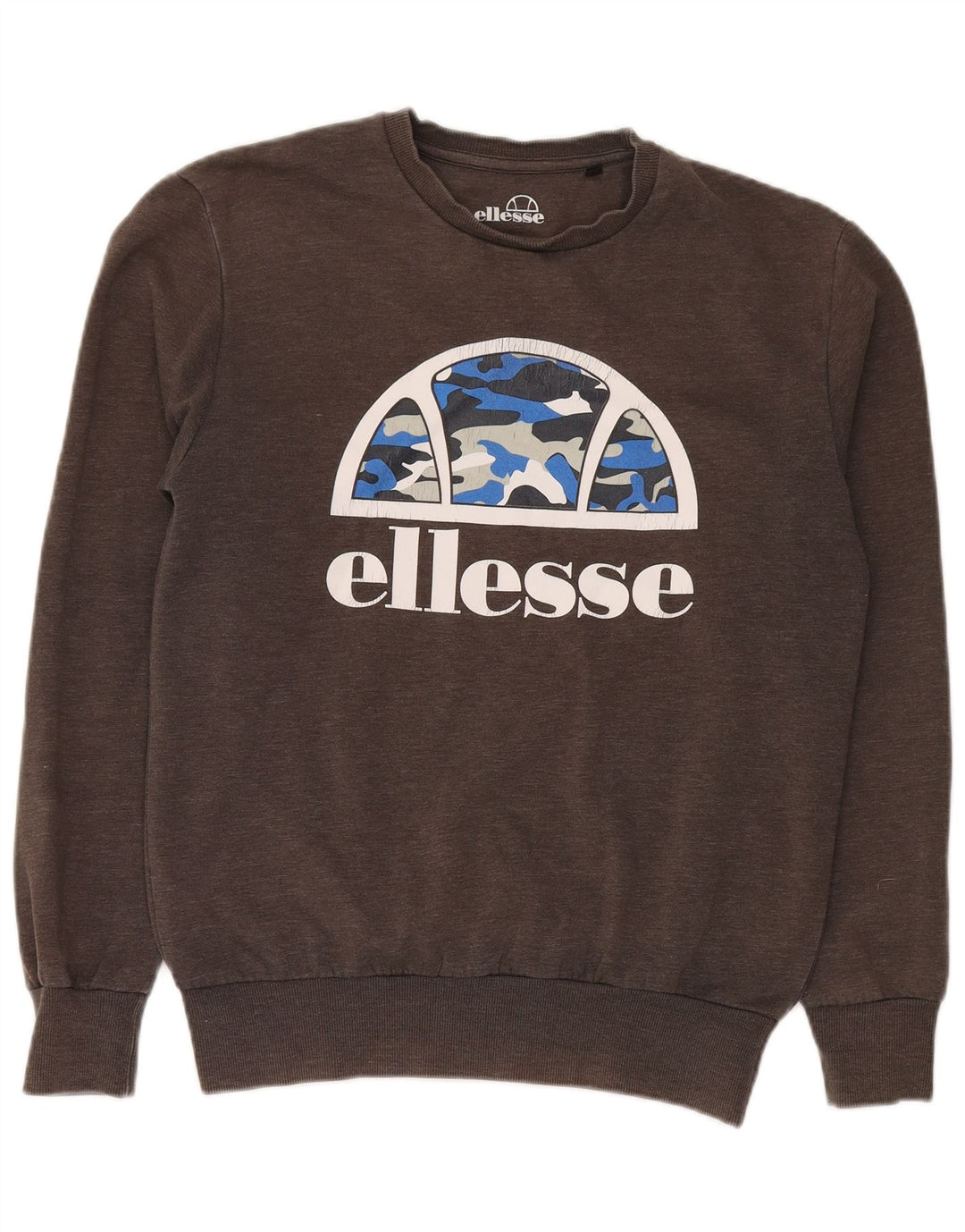 Ellesse Sweat-Shirt Graphique Homme Gris Moyen Coton