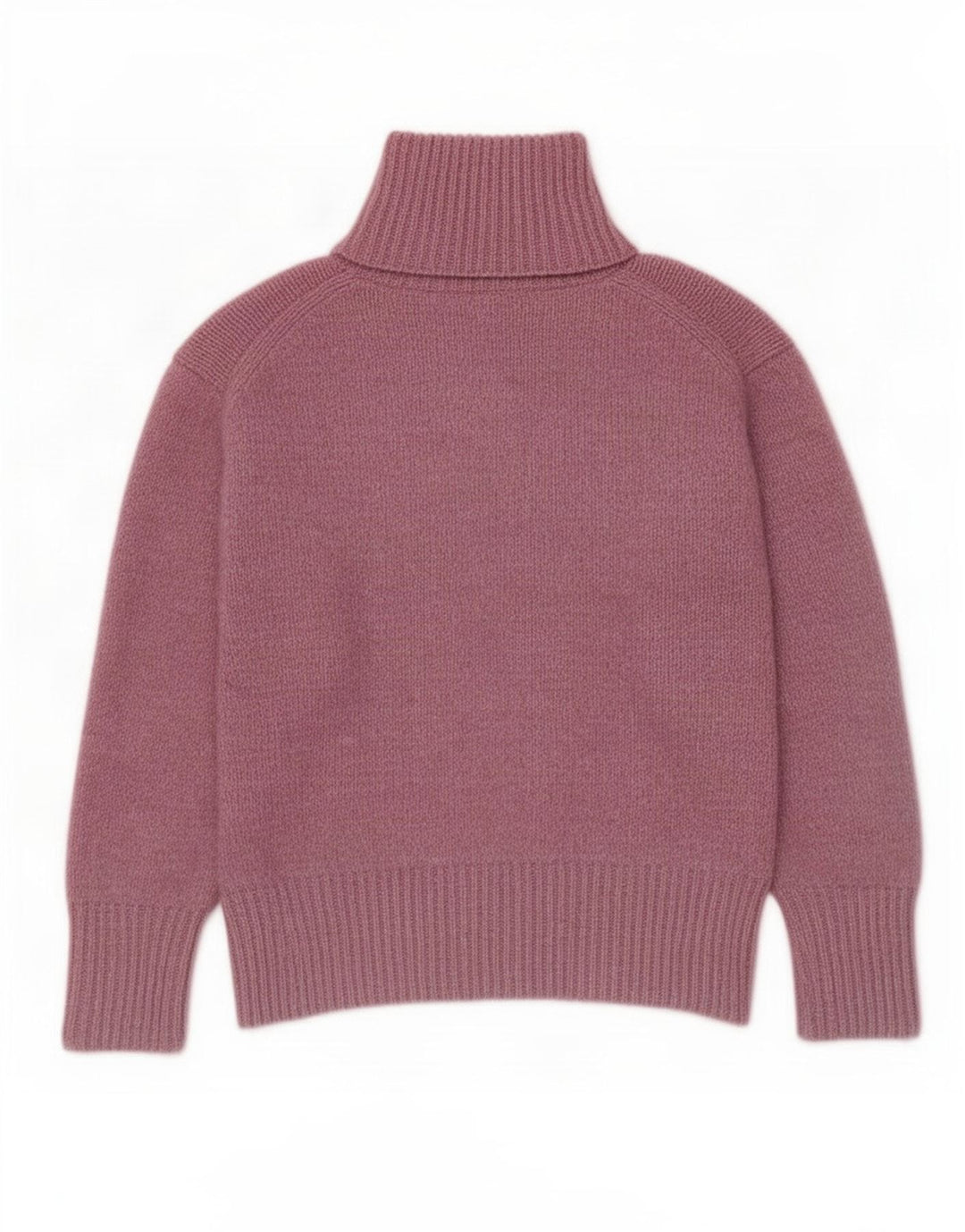 Zara Pull surdimensionné à col roulé pour femme UK 14 Polyester rose moyen