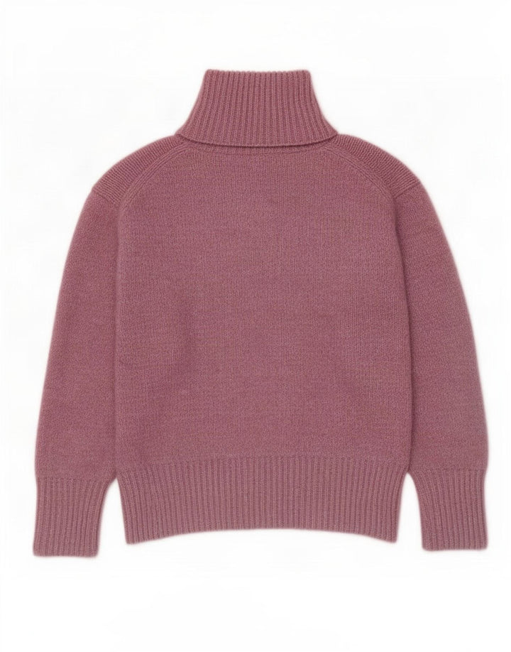 Zara Pull surdimensionné à col roulé pour femme UK 14 Polyester rose moyen