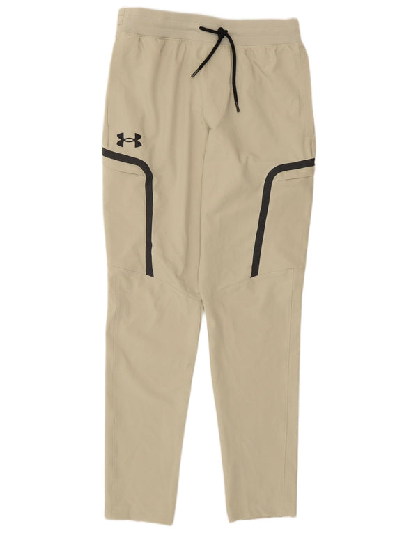 Under Armour Pantalon De Survêtement Femme Medium W28 L30 Beige Rayé