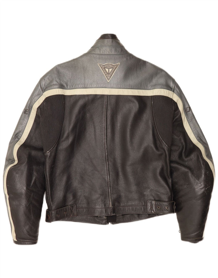 Dainese Veste de course en cuir pour homme EU 46 2XS Noir Colourblock