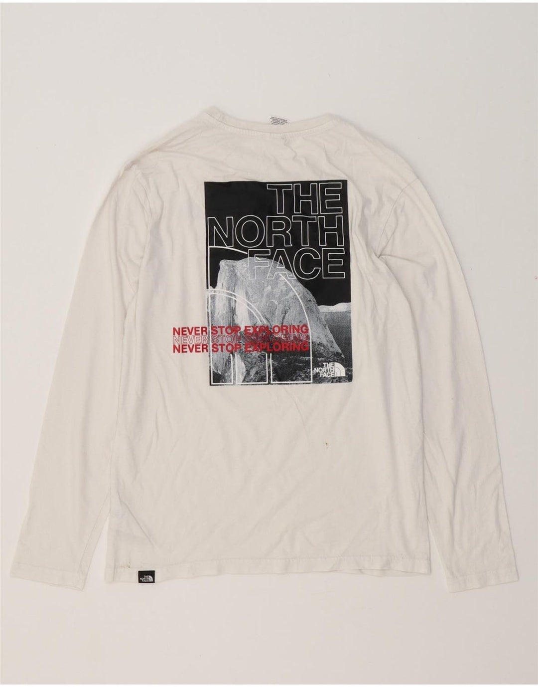 THE NORTH FACE Haut graphique à manches longues pour hommes en coton blanc moyen