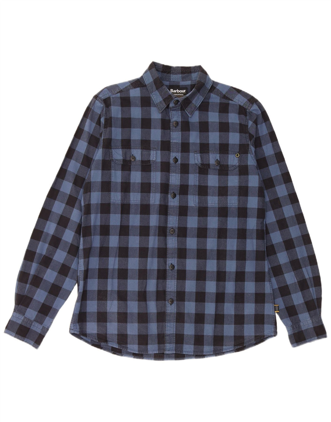 Barbour Chemise Homme Bleu Moyen Vichy Coton