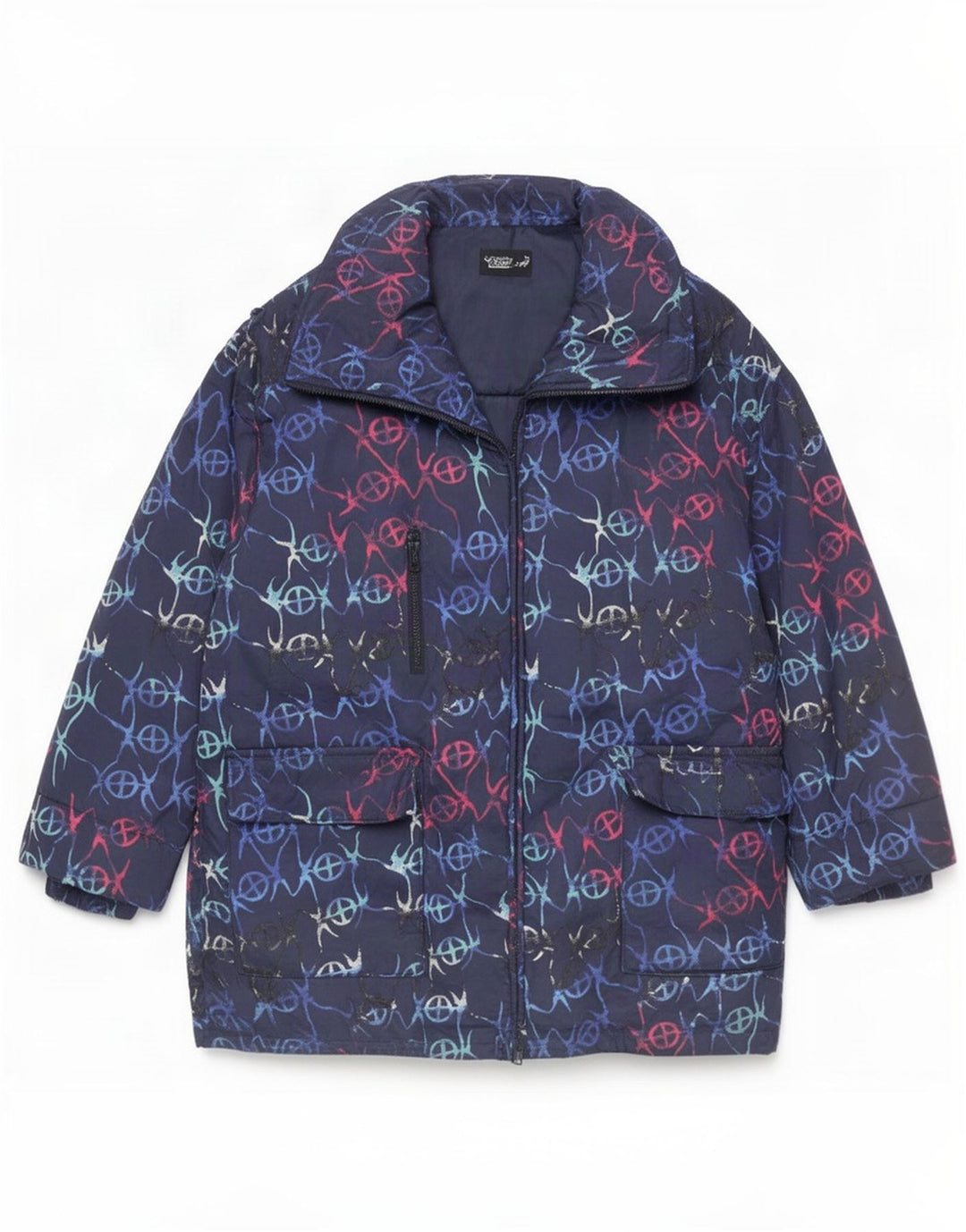 FUCHS & SCHMITT Veste matelassée à capuche pour femme UK 16 Large Bleu Marine Géométrique