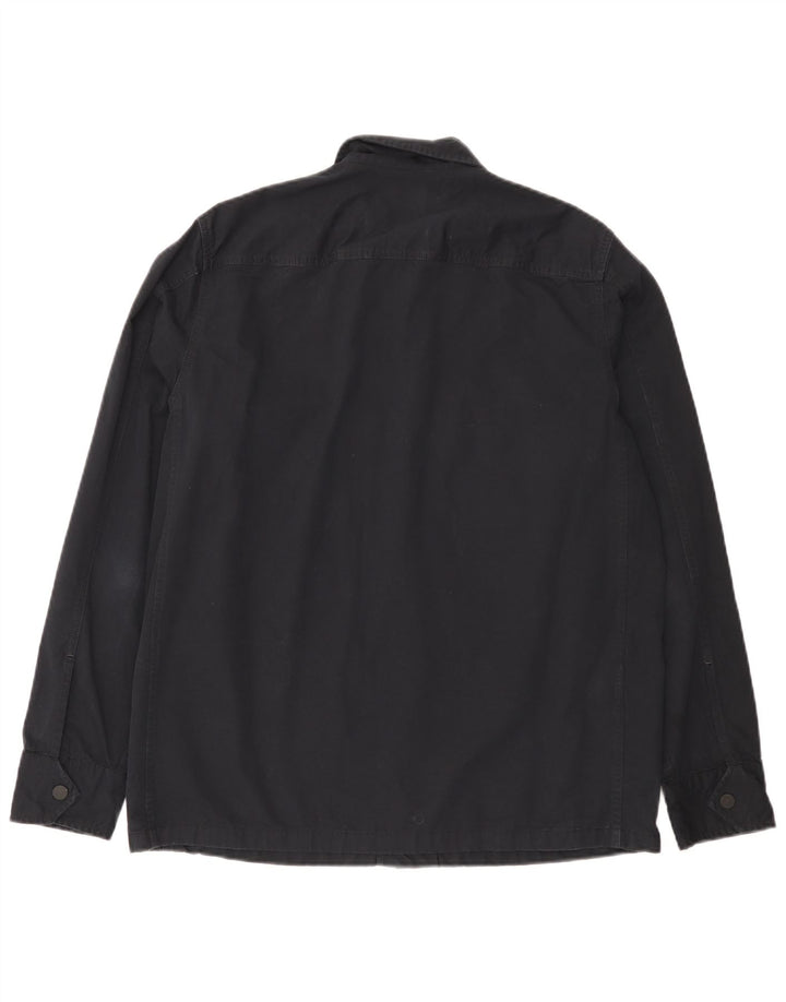 Hugo Boss Veste utilitaire pour homme UK 36 Petit coton bleu marine