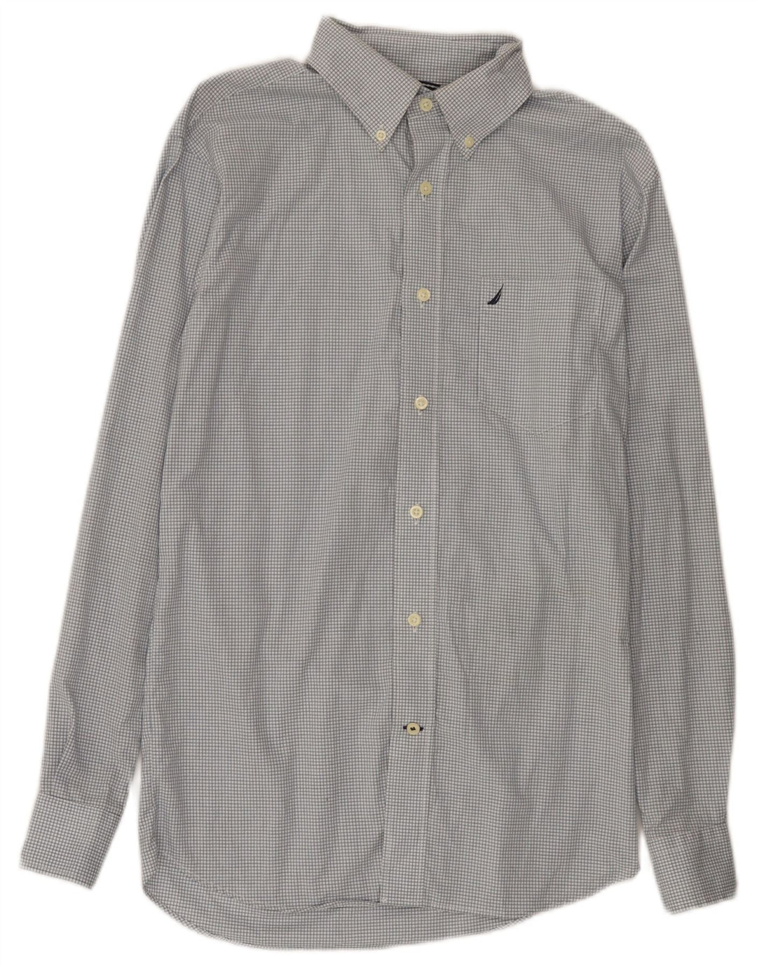 Chemise Homme Nautica Coton Vichy Bleu Moyen