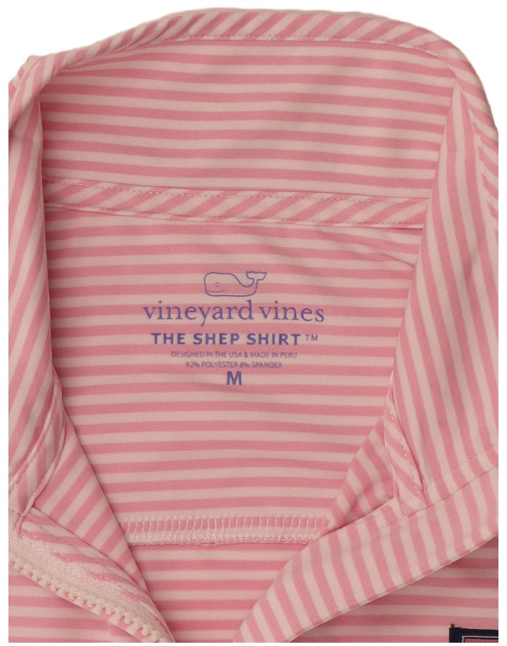VINEYARD VINES Haut de survêtement pull pour femme UK 14 Rose moyen rayé