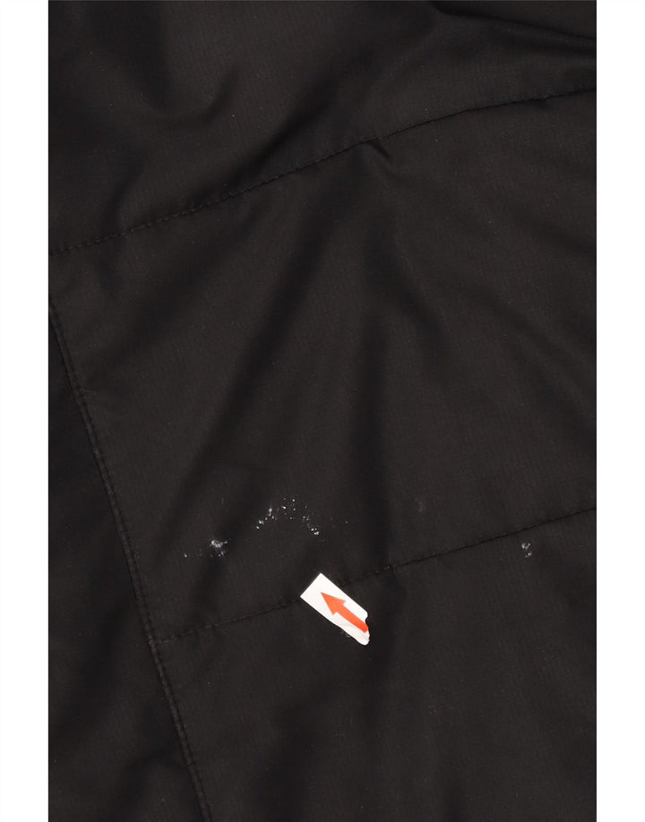 Jack Wolfskin Manteau rembourré à capuche pour femme UK 12/14 Medium Noir Polyester