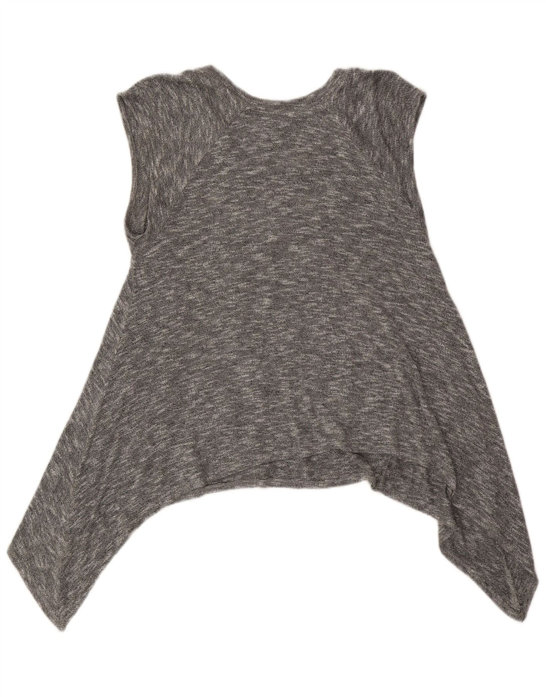 MOSSIMO Pull asymétrique à col rond pour femme UK 18 XL Gris moucheté